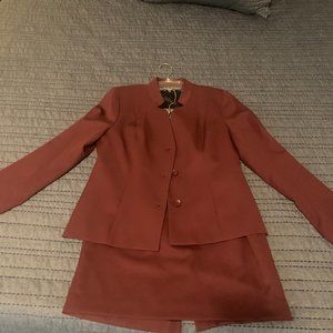 Pendleton Skirt Suit- Burgandy size 10 Ladies